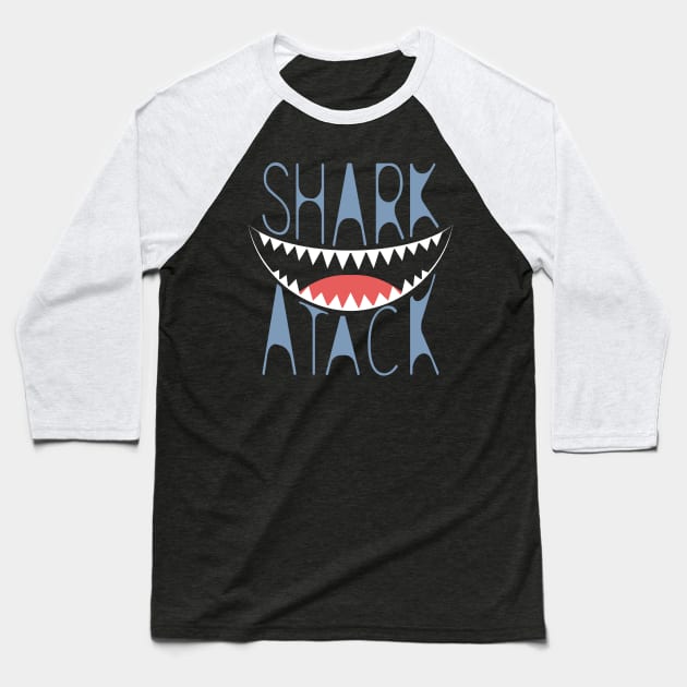 Shark atack. Baseball T-Shirt by lakokakr